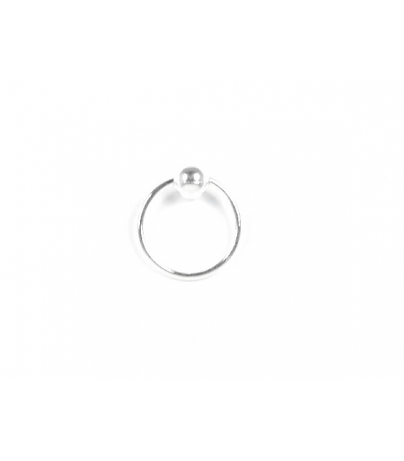 Anneau Piercing Argent Boule 2mm .Prix Paire