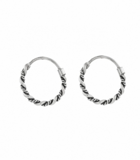 Aro Plata Trenzado Precio Par