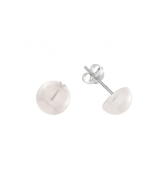 Boucles d'oreilles Argent demi Perle Prix Paire