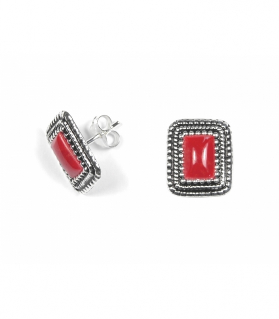 Pendiente Plata Esmalte