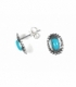 Pendiente Plata Esmalte10mm. Precio par