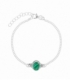 Pulsera Plata Piedra 15+4cm
