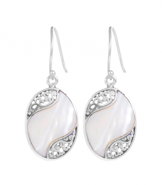 Pendiente Plata Filigrana Minerales Precio Par