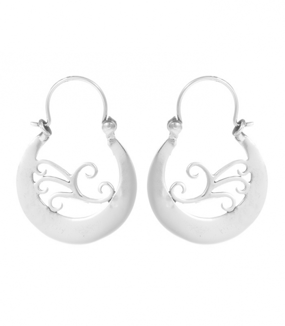 Pendiente Plata Aro Canario 30 X 20mm Precio Par