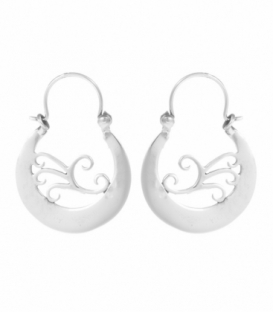 Pendiente Plata Aro Canario 30 X 20mm Precio Par