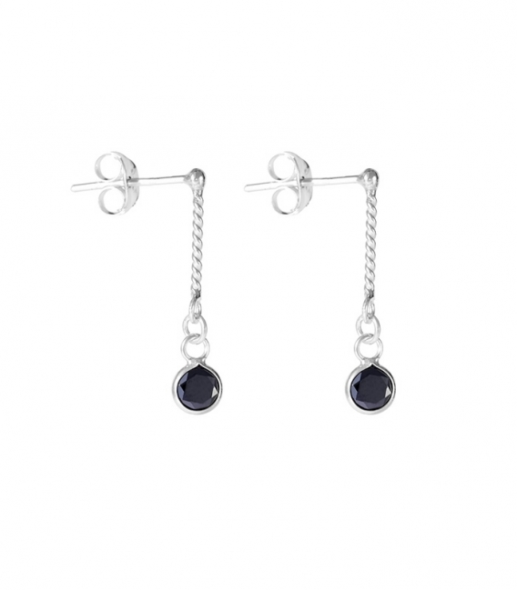 Pendiente Plata Barra Circonita Precio par