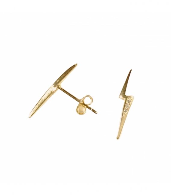 Boucles d'oreilles Argent Foudre Recouvert Prix Paire