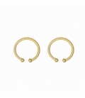 Créoles Argent clip 10mm Recouverte Prix Paire