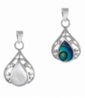 Colgante Plata Lagrima Piedra