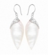 Boucle d'oreille Argent Filigrane Nacre 37mm Prix Paire