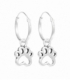 Aro Plata con Huella Perro (8mm) 12mm Precio Par