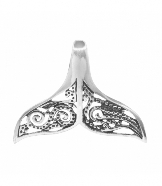 Pendentif Argent Queue Baleine 2 X 28mm