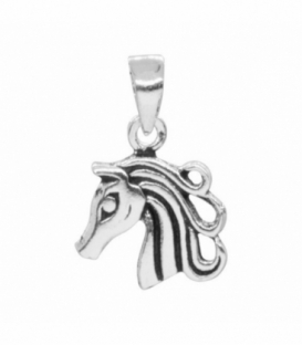 Colgante Plata Cabeza de Caballo 20mm