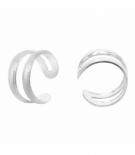 Cartilago Plata Dos Lineas Precio Par