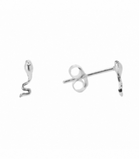 Boucles d'oreilles Argent Serpent. Prix Paire
