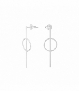 Pendiente Plata Diseño 3,00cm Precio Par