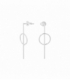 Boucles d'oreilles Argent Design 3,00cm Prix Paire