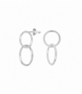 Pendiente Plata Karma Aros Entrelazados Precio Par