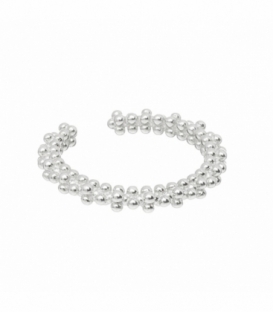 Anillo Plata Bolitas