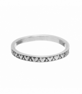 Anillo Plata Corazones 71
