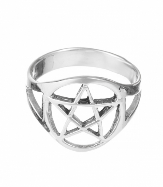 Anillo Plata Pentagrama