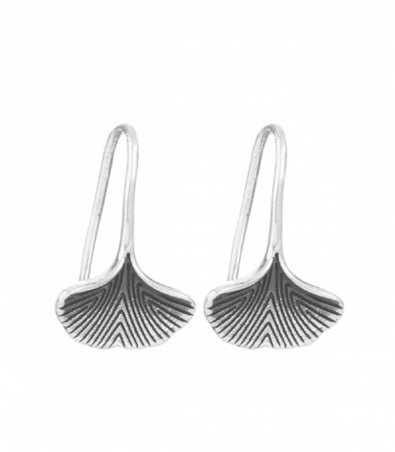 Pendiente Plata Hoja Ginkgo Biloba Precio Par