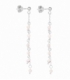 Pendiente Plata Cadena 6 Circonitas 45mm Precio Par