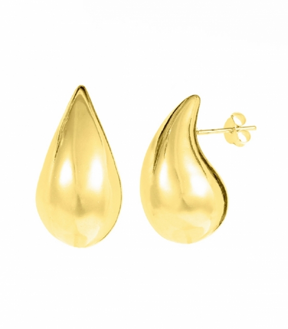 Boucle d'oreille Argent Goutte d'eau Recoubert Prix Paire