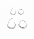 Aro Plata Piercing Bisagra Bolas Precio Unidad