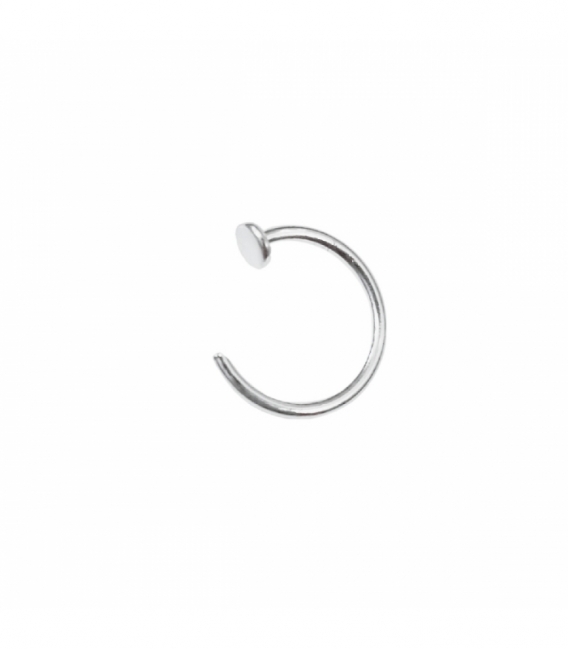 Aro Plata Piercing Abierto Nariz Precio Par