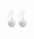 Pendiente Plata Ojo Shiva 12mm. Precio Par