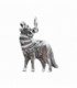 Colgante Plata Lobo 23mm