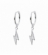 Aro Plata con Rayo Circonitas 11mm Precio Par