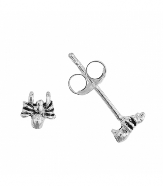 Pendiente Plata Araña. Precio Par