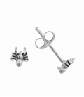 Boucles d'oreilles Argent Araignée. Prix Paire