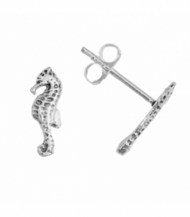 Boucles d’oreilles Argent Hippocampe. Prix Paire