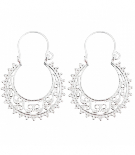 Pendiente Plata Filigrana 30mm. Precio Par