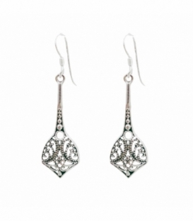 Pendiente Plata Vieja. Precio Par