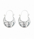 Pendiente Plata Vieja 26mm. Precio Par