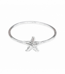 Anillo Plata Estrella Mar 22