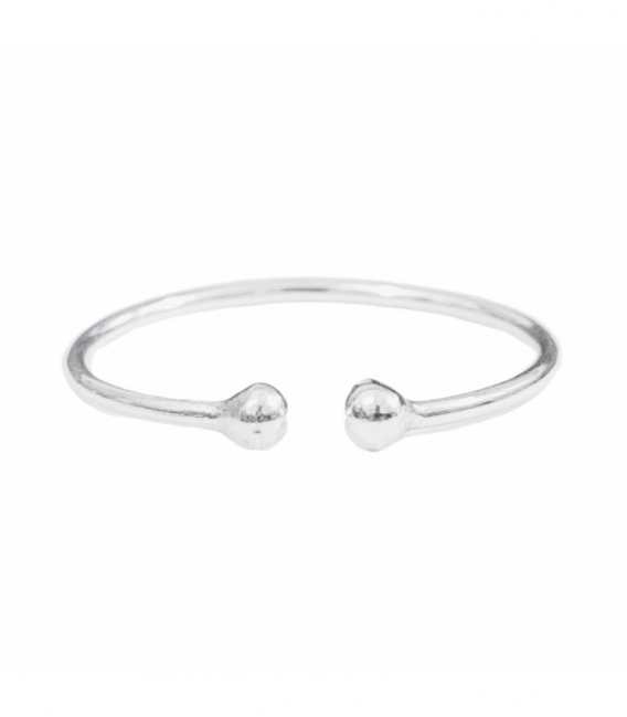 Anillo Plata Bolitas 394