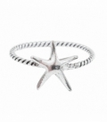 Anillo Plata Estrella de Mar