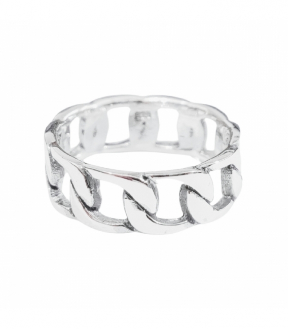 Anillo Plata Cadena 443