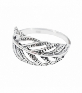 Anillo Plata Pluma