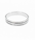 Anillo Plata Lineas