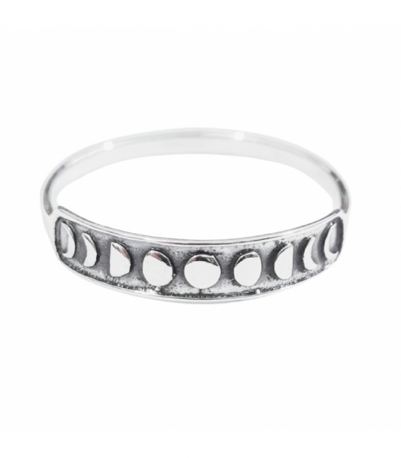 Anillo Plata Fases Luna