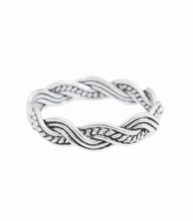 Anillo Plata Trenzado