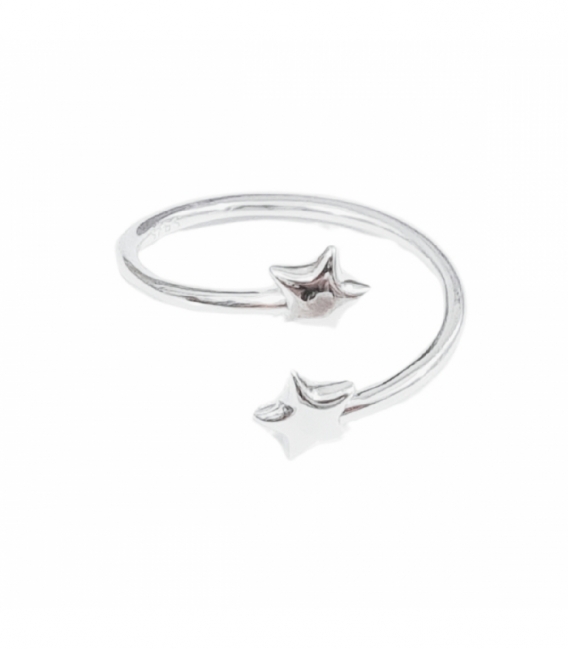 Anillo Plata Dos Estrella 539