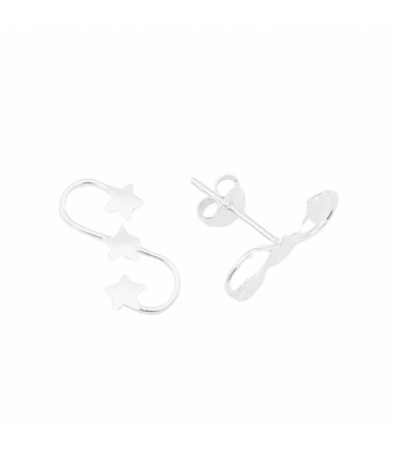 Pendiente Plata Estrella Precio Par