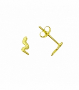 Boucles d'oreilles Argent Serpent Recouverte Prix Paire